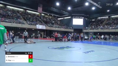 100 lbs Round Of 16 - Jake Simione, Sykesville vs Padraic Fite, Hatboro-Horsham WC