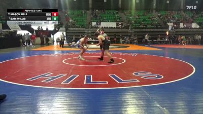 5A 215 lbs Cons. Round 3 - Sam Willis, Arab vs Mason Hall, Moody Hs