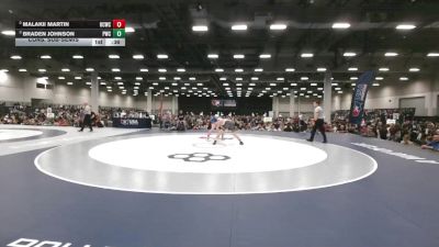 138 lbs Cons. Sub-semis - Malakii Martin, Bear Cave Wrestling Club vs Braden Johnson, Pinnacle Wrestling Club