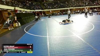 84 lbs Champ. Round 1 - Kyper Graaf, Sebolt Wrestling Academy vs Zion Mogard, Central Iowa Wrestling Club /Team Intensity