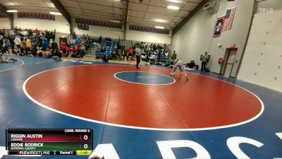 165A Cons. Round 2 - Eddie Rodrick, Natrona County vs Riggin Austin, Laramie