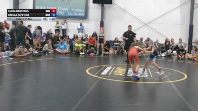 29 lbs Semifinal - Allie Zieminick, Ohio Goons - W vs Stella Gifford, Michigan Wrestling Academy - W
