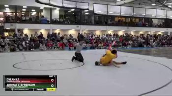 133 lbs Champ. Round 1 - Dylan Le, Ohio Northern University vs Joshua Stephenson, Manchester University