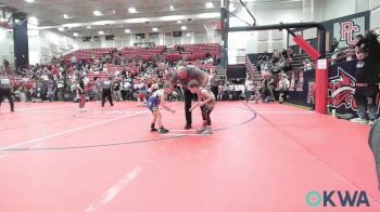 45 lbs Consi Of 8 #1 - Bo Revier, Morrison Takedown Club vs Jaxon Osburn, Newkirk Takedown Club