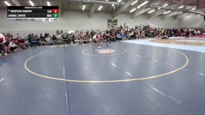 165 lbs Champ. Round 1 - Weston Ennist, Laramie vs Angel Ortiz, Northridge