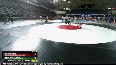 75 lbs Semifinal - Nicolas Estrada, Toppenish USA Wrestling Club vs Zahkye Keys, Team Aggression Wrestling Club