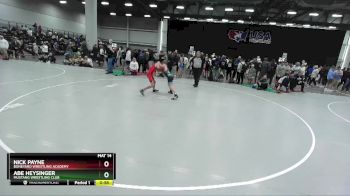 100 lbs Cons. Round 6 - Nick Payne, Boneyard Wrestling Academy vs Abe Heysinger, Mustang Wrestling Club