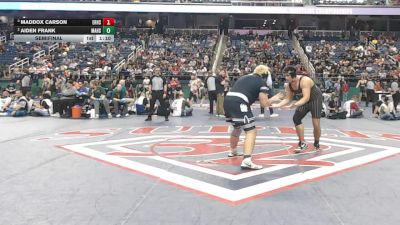 3A 285 lbs Semifinal - Maddox Carson, Eastern Randolph High School vs Aiden Frank, Mount Airy High School