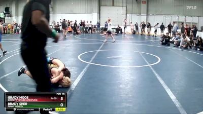 85 lbs Semifinal - Grady Moos, Burnett Trained Wrestling vs Brady Sher, Funky Monkey