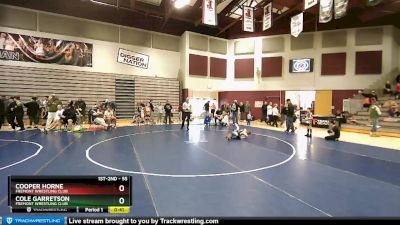 55 lbs Cons. Round 3 - Cole Garretson, Fremont Wrestling Club vs Cooper Horne, Fremont Wrestling Club