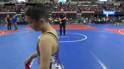 73 lbs Champ. Round 2 - Remington Grant, Laurel Matburners vs Mason Hiatt, East Helena Outlaws