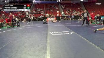 3A-190 lbs 5th Place Match - Victor Esparza, Norwalk vs Jesse Egli, Fort Dodge