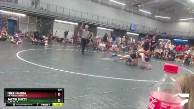 120 lbs Placement Matches (16 Team) - Mike Madda, MF Purge Green vs Jacob Bucci, Clay HS