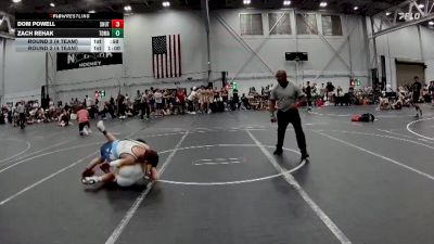 113 lbs Round 2 (4 Team) - Dom Powell, Team Shutt Garnett Trained vs Zach Rehak, TDWC Maniacs