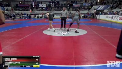 7A 132 lbs Quarterfinal - Yanik Simon, Huntsville vs Vincent Aspito, Hoover