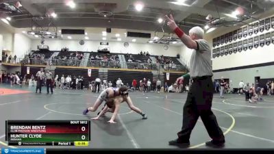 125 lbs Champ. Round 1 - Brendan Bentz, Club Madison Wrestling vs Hunter Clyde, Indiana