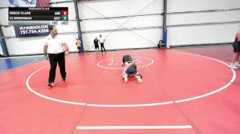 90 lbs Rr Rnd 1 - Reece Clark, All-American Wrestling Club MS vs CJ Dreshman, Quest School Of Wrestling MS