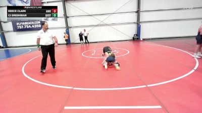 90 lbs Rr Rnd 1 - Reece Clark, All-American Wrestling Club MS vs CJ Dreshman, Quest School Of Wrestling MS