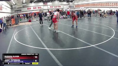 215 lbs 3rd Place Match - Hudson Oliver, GI Grapplers vs Jaret Peterson, Chase County Wrestling Club