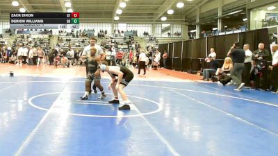 120 lbs Consi Of 4 - Zack Dixon, CT vs Derion Williams, OH