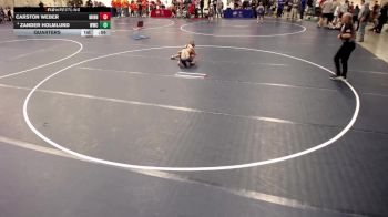 10U - 105 lbs Quarters - Carston Weber, Minnesota vs Zander Holmlund, Waconia Wrestling Club
