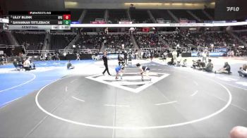 120 lbs Semifinal - Savannah Tittleback, Saugerties-9 vs Lilly Blenk, Rocky Point Girls-11