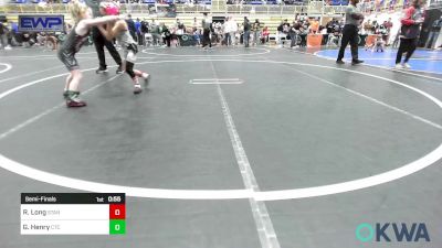 49-52 lbs Semifinal - Rhea Long, Standfast OKC vs Grace Henry, Comanche Takedown Club