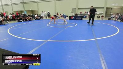 120 lbs Placement Matches (16 Team) - Hunter Jauregui, California Red vs Desmond Brown, Georgia