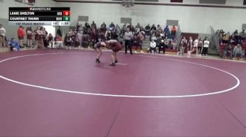 115-125 lbs 1st Place Match - Courtney Thurn, Mount Vernon Girls vs Lanie Shelton, Independence Girls