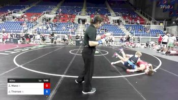 88 lbs Cons 16 #2 - Zander Manz, Iowa vs Jameson Thomas, Alabama