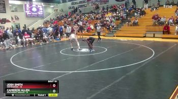 126 lbs Quarters & 1st Wb (16 Team) - Josh Smith, Whitewater vs CAMERON ALLEN, Southwest Dekalb