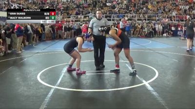 132 lbs Cons. Semi - Erin Dukes, Wilmington Ladies Freestyle Wr vs Macy Walborn, Mechanicsburg