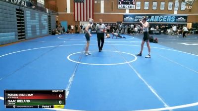 126 lbs Cons. Round 4 - Isaac Ireland, Layton vs Mason Bingham, Box Elder