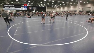 235 lbs Cons. Semis - Kenzie Barrett, Gladiator Wrestling vs Jayden Moehle, MO West Championship Wrestling Club