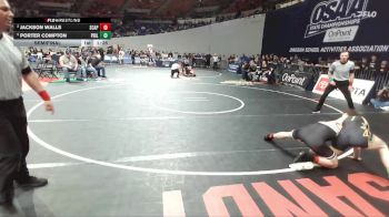 4A Boys 144 lbs Semifinal - Porter Compton, Philomath Boys vs Jackson Walls, Scappoose Boys