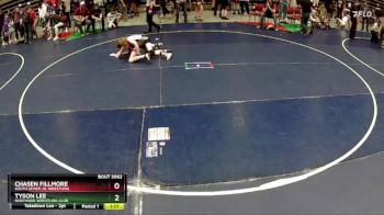 87 lbs Quarterfinal - Tyson Lee, Northside Wrestling Club vs Chasen Fillmore, South Sevier Jr. Wrestling