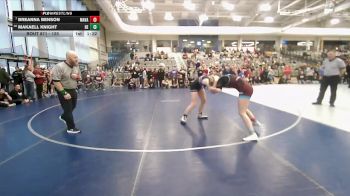 125 lbs 3rd Place Match - Breanna Benson, Marsh Valley vs Makaell Knight, Box Elder