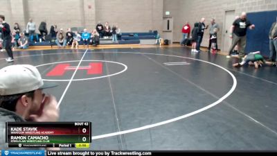 56 lbs Quarterfinal - Kade Stavik, Whatcom Wrestling Academy vs Ramon Camacho, Steelclaw Wrestling Club