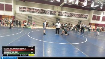 126 lbs Semifinal - Cohen Knighton, Northside Wrestling Club vs Julius Tautaioleu Bernard, Taylorsville