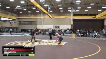 285 lbs Champ. Round 1 - Kelvin Ruffin, Defiance vs Kyler Bills, Trine