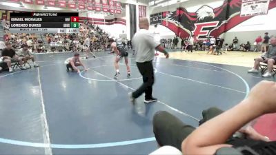 126 lbs Cons. Round 3 - Israel Morales, Pounders WC vs Lorenzo Dukes, Centennial High School