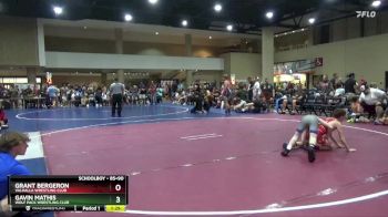 85+90 Round 2 - Gavin Mathis, Wolf Pack Wrestling Club vs Grant Bergeron, Valhalla Wrestling Club