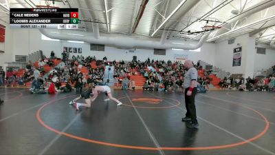 150 lbs 1st Place Match - Loomis Alexander, Greybull/Riverside vs Cale Nedens, Hardin