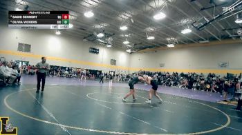 140 lbs Semifinal - Olivia Vickers, Seckman vs Sadie Sehnert, Wright City