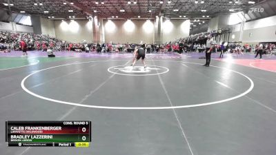 132 lbs Cons. Round 5 - Caleb Frankenberger, Lafayette (Wildwood) vs Bradley Lazzerini, Broken Arrow