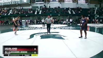 285 lbs Champ. Round 2 - Jaylen Jones, Henry Ford College vs Ira (Alexander) Jenkins, Michigan