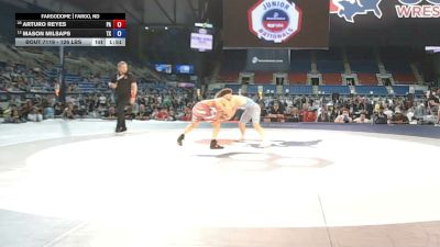 126 lbs 3rd Place Match - Arturo Reyes, Pennsylvania vs Mason Milsaps, Texas