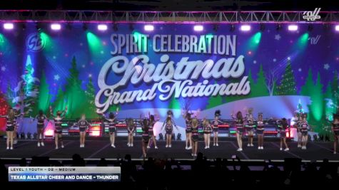 Texas Allstar Cheer and Dance - Thunder [2025 L1 Youth - D2 - Medium] 2025 Spirit Celebration Christmas Grand Nationals