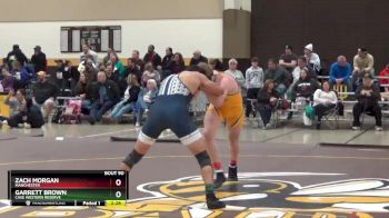 157 lbs Cons. Round 3 - Garrett Brown, Case Western Reserve vs Zach Morgan, Manchester