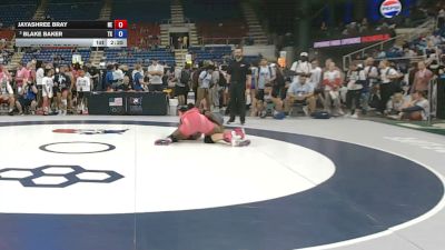 190 lbs Champ. Rd Of 32 - JayaShree Bray, Nebraska vs Blake Baker, Texas